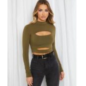 Tiger Mist Long Sleeve Crop